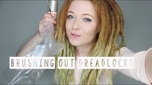 How do you make dreadlocks? Brushing Out Some Dreadlocks After 2 Years Youtube