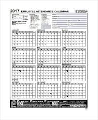 The attendance sheet is the tracking printable employee attendance sheet template is used to keep a record of the presence of employees in most business organizations and offices. 7 Attendance Calendar Templates Free Word Pdf Format Download Free Premium Templates