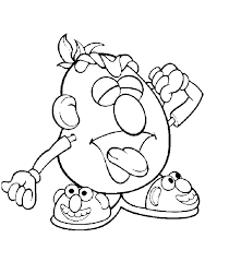 This particullar coloring image meassure is about 600 pixel x 603 pixel with approximate file size for around 92.37 kilobytes. Mr Potato Head Coloring Pages Best Coloring Pages For Kids