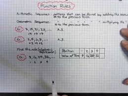 6 Ee 9 Function Rules Algebraic Expressions Math 5 Rules