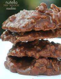 Nutella No Bake Cookies Gluten Free And All Kinds Of Deliciousness Methinks These Are On The Agenda For This Weekend Nutella Recipes Desserts Food