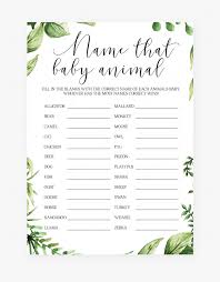 Baby Animals Name Quiz Printable Baby Shower Game By Knows Mommy Best Baby Shower Game Hd Png Download Transparent Png Image Pngitem
