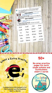 Silent E Syllable Worksheet Packet Language Art Activities Art Teaching Resources English Language Arts Activities