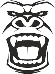 Angry Silverback Gorilla Aggressive Alpha Primate T Shirt Zazzle Com In 2021 Gorillas Art Monkey Logo Gorilla Tattoo