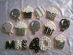Mike S 40th Birthday Cookies Birthday Cookies Balloon Cookies Cookie Decorating