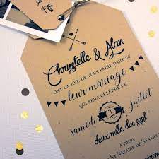 Faire Part Photomaton Kraft Vintage Guingette 2 Faire Part Photomaton Marque Places Idee De Texte