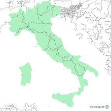 Jede region besteht aus provinzen, kommunen und einer hauptstadt. Stepmap Italien Regionen Blanko Landkarte Fur Italien