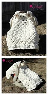 Crochet Baby Car Seat Cover With Pattern Crochet Car Chunky Crochet Crochet Baby Patterns