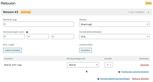 Bitte das rücksendeformular ausdrucken und der ware dhl paketaufkleber (für aufkleber hier klicken) von dhl via email anfordern und ausdrucken. Retouren Konfigurieren Und Verwalten