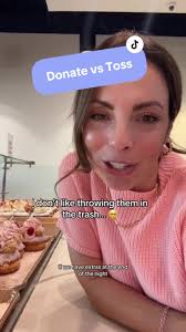 Alexandra Lourdes Giving Donuts to Firemen