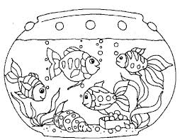 Various Fish Inside Fish Tank Coloring Page Netart Fish Coloring Page Fish Tank Drawing Coloring Pages