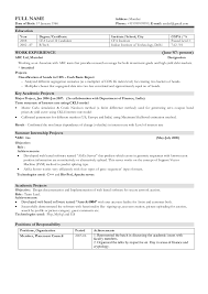 Sample Resume Format For Experienced Candidates