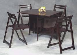 5 Pc Wooden Folding Table Chairs Set In Wenge Finish K901weng Ab Kd Ebay Folding Dining Table Kitchen Table Settings Folding Dining Chairs