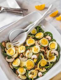 I doubled the pancetta and spinach and instead of adding hardboiled eggs i. Classic Spinach Salad With Honey Dijon Vinaigrette Beyond Mere Sustenance