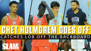 Chet holmgren counted only four players on the opposing team. Chet Holmgren Off The Backboard Jalen Suggs Windmill Sc30 Camp Day 2 Highlights