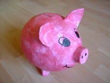 Sparschwein Aus Pappmache Basteln Pappmache Basteln Spardose Basteln Sparschwein