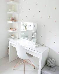 White Dressing Table Malm 120 Cm Width X 41 Cm Ikea Dressing Room Decor Room Inspiration Bedroom Bedroom Decor