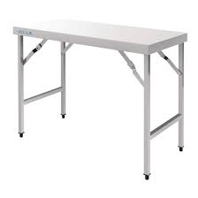S p o n s o r e d. Vogue Stainless Steel Folding Table Large Garden Outdoor Party Catering Amazon Co Uk Business Industry Science
