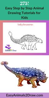 Learn How To Draw An Amazing Ankylosaurus With This Easy And Inspirational Step By Step Drawing Tutorial For Animal Drawings Bird Drawings Step By Step Drawing