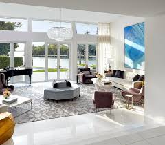 Miami Vice House By Brown Davis Interiors Modern White Living Room Luxe Living Room Interior Design