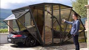 信じられないほどの独創的な折りたたみガレージ enclosed carport garage design modern gazebo