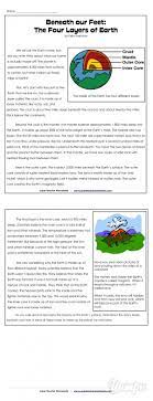 Beneath Our Feet The Four Layers Of Earth Super Teacher Magazine With 4 Pages Beneath Our Feet The Four Layer Earth Super Teacher Parts Of The Earth