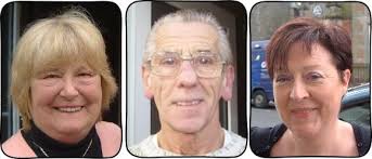 The late Alan Mclean with cousins Anne Marie and George tramp Mclean