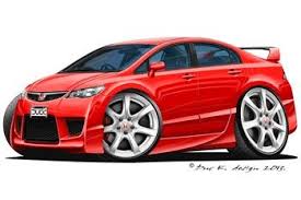Gallery Category Honda Art Cars Automotive Artwork Car Cartoon