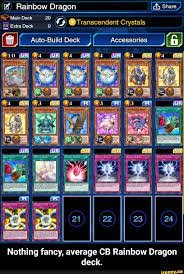 Nothing Fancy Average Cb Rainbow Dragon Deck Nothing Fancy Average Cb Rainbow Dragon Deck Deck Yugioh Decks Rainbow