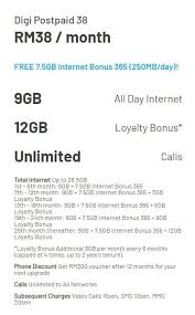 Actually ayam a digi subscriber since 2010. Digi S Entry Level Postpaid Plans Get Loyalty Boost