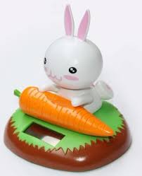 Rabbit body language is unique. China Rabbit Shaking Gy3125 China Solar Product Rabbit Shaking
