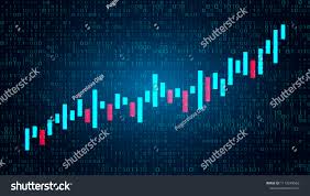 chart chart candlestick chart stock trading royalty free