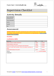 Supervisor must complete the following for all employees, including student employees the name of the employee must remain confidential. Supervision Checklist Template Tools4dev