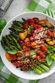 Balsamic Glazed Roasted Tomato And Asparagus Oh Sweet Basil