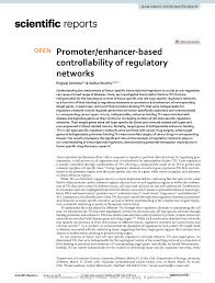 PDF) Promoter/enhancer-based controllability of regulatory networks