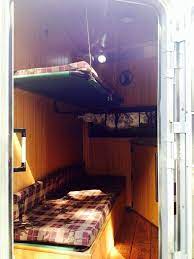 Horse trailer with bunk beds. Horse Trailer Living Kimes Ranch Horse Trailer Living Quarters Trailer Living Converted Horse Trailer