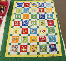 Place four place mats in a row, aligning the. Dr Seuss Alphabet Quilted Joy