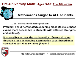 Please be aware that older papers might not be relevant to current course content. Adequacy Of Pre University Mathematics Curriculum As A Preparation For Chemistry Undergraduate Studies Joseph N Grima Alfred J Vella Department Of Ppt Download
