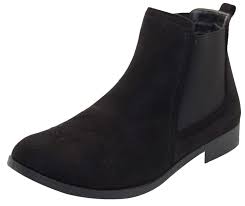 In your opinion which color/style is more. Ladies Faux Suede Chelsea Ankle Boots Women Synthetic Leather Office Work Shoes Ebay