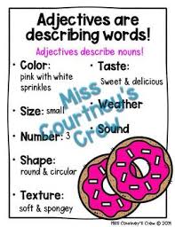 Adjectives Bundle Picture Scoot Activities Teaching Poster Anchor Chart More