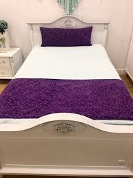 Double Sided Purple Bed Runner Runners Bed Scarf Bed Cover Bed Throw Twin Full King Queen Size Runners Bed Runner For Bedroom