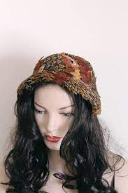 Vintage 1960 S Pheasant Feather Hat Designed By Patrice Feather Hat Hat Design Pheasant Feather