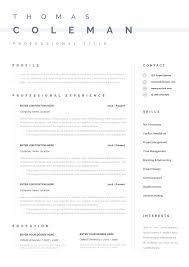 Resume Template Instant Download Word And Pages Simple Resume Etsy Resume Template Cv Template Simple Resume