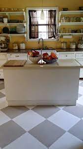 How I Painted My Linoleum Floors With Images Kitchen Remodel Inspiration Home Kitchens Linoleum Flooring