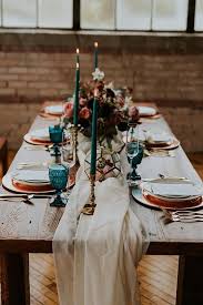 Chiffon Table Runner Decoration De Table Hiver Decoration Table Mariage Table Mariage