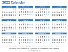 You can easily print this printable calendar 2021 and use it both in the soft and hard format. 2022 Yearly Calendar With Notes Horizontal Layout