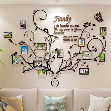 More home décor from oemfree shipping. Amazon Com Decorsmart Antlers Family Tree Wall Decor For Living Room 3d Removable Picture Frame Collage Diy Acrylic Stickers With Deer Head And Quote Family Like Branches On A Tree