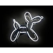 the oliver gal artist co oliver gal balloon dog plug in neon lighted sign white neon signs neon light signs neon lighting