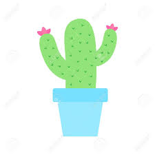 I might as well be a good friend and buy them a cute little cactus one! Cute Cactus Vector Illustration Green Cacti In Baby Blue Flowerpot Royalty Free Cliparts Vectors And Stock Illustration Image 121528222