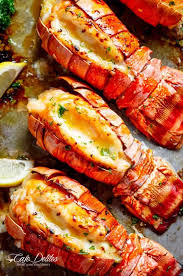 Broiled Lobster Tails With Honey Garlic Butter White Wine Sauce Lobster Recipes Tail Seafood Recipes Seafood Recipes Scallops